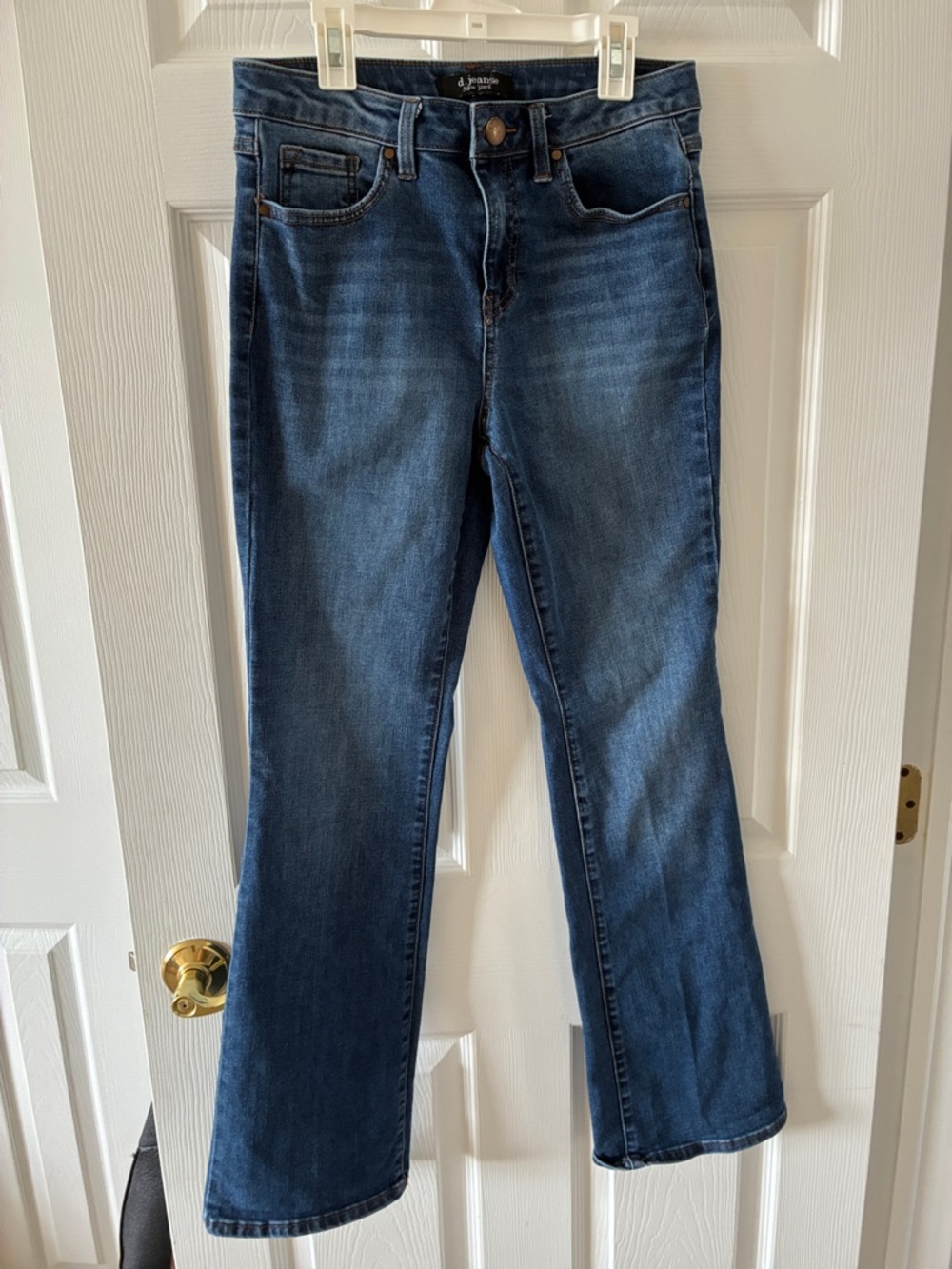 Women's Dark Blue Cotton Stretch Bootcut Jeans